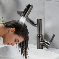 Robinet de lavabo moderne à rotation 360°, mitigeur numérique eau chaude et froide, pour cuisine et salle de bain