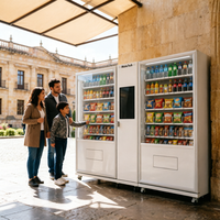Distributeur automatique de snacks avec corps métallique, fonction SDK, écran tactile et options de paiement multiples