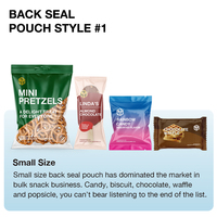 Emballage de barre de chocolat imprimé personnalisé, Mini sac d'emballage de barre de Snack biologique pour aliments