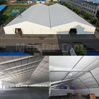 Tente de stockage industrielle de grande taille, robuste, en aluminium et PVC, pour entrepôt, tente de réception extérieure