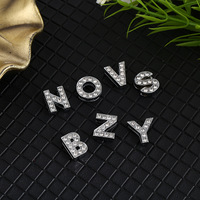 SSeeSY aleación encantos 26 letras alfabeto inicial DIY 10mm colgante para pulsera collar bolsa ropa Jeans