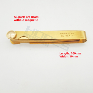 पीतल 13 पीसी 20 पीसी 20 पीसी 0.05-1.00 मिमी मोटाई फेलर गेज के बिना चुंबकीय गैर-स्पार्क प्लग मापने उपकरण - Product Image 4