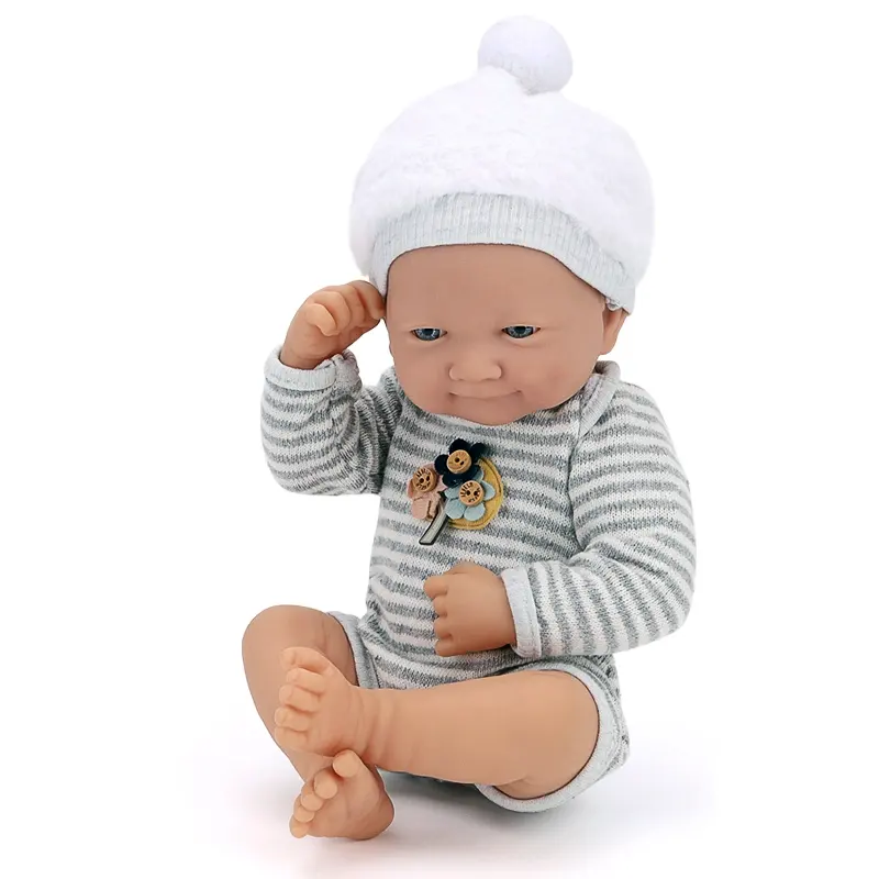 Custom OEM Newborn Baby Doll Toys Vinyl Soft Reborn Baby Doll 14 Inch Kids Toy Full Body Silicone Realistic Dolls for Girls Baby