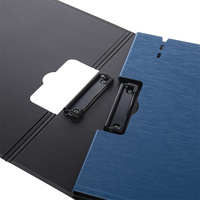 Porte-documents A4 de haute qualité, durable, avec clip en métal inoxydable, pliable, en plastique PP, pour l'école, l'hôpital, le bureau