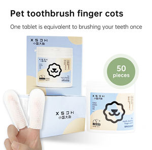 OEM/ODM Logo Benutzer definierte Hunde katze Wet Finger Cots Natürliche Pflanzen extrakte <span class=keywords><strong>Pet</strong></span> Ear Canal Zähne Eye Dirt Cleaner Finger Wet Wipes - Product Image 2