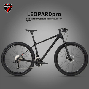 Vélo de montagne tout-terrain à pneus larges de 29/27 pouces, frein à disque hydraulique, suspension pneumatique, fourche en alliage MgAl, cadre en fibre de carbone, 30 vitesses, VTT adulte - Product Image 1