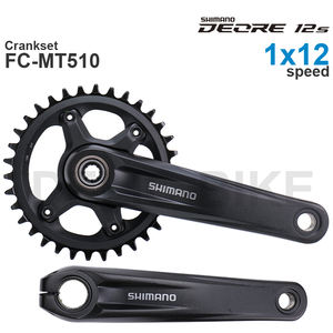 Juego de Bielas y <span class=keywords><strong>Eje</strong></span> de <span class=keywords><strong>Pedalier</strong></span> SHIMANO DEORE M6100 <span class=keywords><strong>MTB</strong></span> FC-MT510-1 y SM-BB52 Grupo Original - Product Image 4