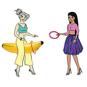 Nicro 9 piezas despedida de soltera niñas salir por la noche para jugar engrosado PVC gigante inflable Banana <span class=keywords><strong>Ring</strong></span> Toss despedida de soltera Prop juegos de juguete - Product Image 5