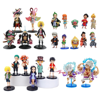 Figurines d'action WCF Anime en vogue : Ensemble complet Luffy, Zoro, Nami en PVC – Modèle de collection et ornement de voiture pour les 14 ans et plus