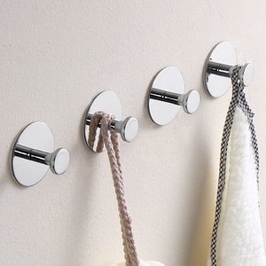 Self-Adhesive Stainless Steel <b>Hook</b> for Bathroom Wall Door Coat Racks-Punch-Free Home Storage <b>Hooks</b> for Clothes <b>Towel</b> Hangers - Product Image 1