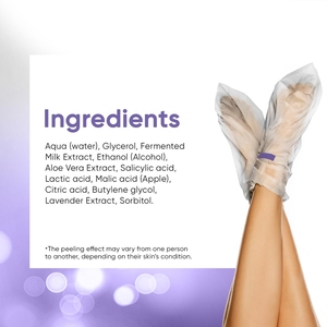 Masque de <span class=keywords><strong>pied</strong></span> exfoliant à la lavande efficace de marque privée élimine les callosités Masque de traitement des pieds apaisant exfoliant doux pour hommes femmes - Product Image 6