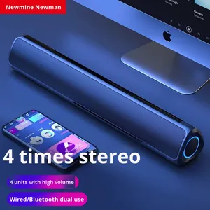 Haut-parleur de barre d'ordinateur filaire <span class=keywords><strong>Newmen</strong></span> BT60 à 2 canaux avec commande par bouton - Product Image 2