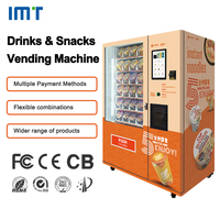 Distributeur automatique intelligent 24h/24 de nouilles instantanées avec paiement par code QR, machine distributrice de nourriture chaude