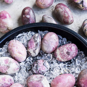 Piedra de Cuarzo Rosa <span class=keywords><strong>Turmalina</strong></span> de Fábrica Yinglai, Piedra de Bolsillo de Cuarzo Curativa de Alta Calidad, Piedra Natural Pulida para Regalo - Product Image 3