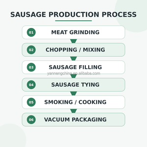 Chaîne de production de saucisses commerciales 2026 : Machine à saucisses, ligne de production de salami et de jambon, équipement de fabrication de saucisses au meilleur prix - Product Image 2