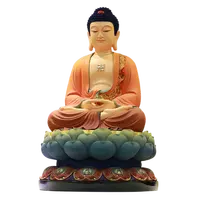 Dekoratif Resin Agama Buddha Resin Berwarna Buddha