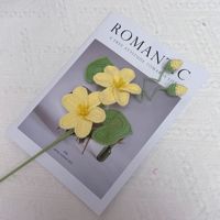 Buket Rajutan Bunga Pohon Minyak Buatan Tangan, Dekorasi Kamar Tidur, Hadiah Hari Valentine, Model Bunga Buatan