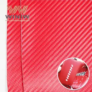 Carbon Fiber Microfiber PU Synthetic Leather For Various Purposes-for Ice Hockey Gloves Shoes Bags Garments Golf Accessories