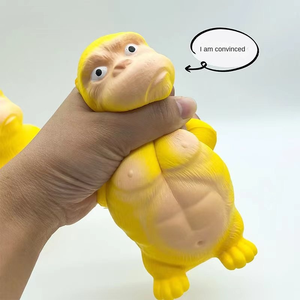 Jouet à presser Jincan Novelty Huang Total Gorilla Knead à rebond lent, mignon, pour le bureau, jouet de décompression musical, même type que TiKTok - Product Image 4