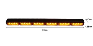 24W Mini <strong>Car</strong> <strong>LED</strong> Bar 25cm Amber Traffic Advisor Warning Strobe <strong>Light</strong> New Condition - Product Image 5