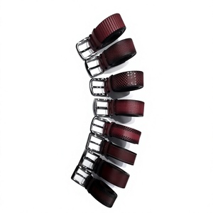 Wholesale Supplies Luxury Cow Hide Belts Steel Buckle Solid Square Design Eco-Friendly Vintage Adult Custom <b>Low</b> MOQ High Quality - Product Image 6