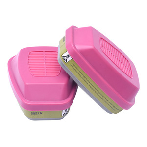 Respirateur demi-masque 6200 avec cartouches filtrantes pour vapeurs organiques 60926 pour la protection contre la poussière chimique et les gaz, masque réutilisable - Product Image 2
