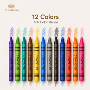 Lot de crayons de <span class=keywords><strong>cire</strong></span> promotionnels miniatures (4, 6, 8, 12 couleurs) pour étudiants et enfants, avec logo personnalisé imprimé sur boîte en papier kraft – Vente en gros - Product Image 3