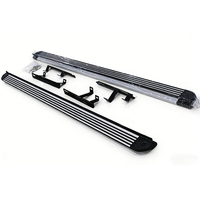 JOESHIER Marchepieds latéraux en alliage d'aluminium de haute qualité pour VW Touareg 2011-2015 SUV – Kit complet de protection décorative