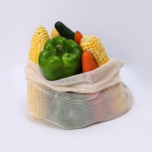 Sac de rangement d'été pour fruits et légumes frais, en coton maillé à mailles larges, écologique et portable, idéal pour les supermarchés (vente en gros) - Product Image 3