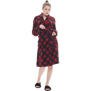 Peignoir de douche d'hiver chaud en peluche d'usine chinoise pour femmes avec peignoir de luxe super doux pour adultes de poche - Product Image 3