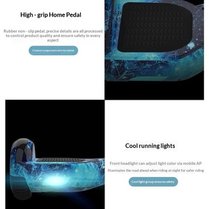 <span class=keywords><strong>Hoverboard</strong></span> Galaxy <span class=keywords><strong>Morado</strong></span> de 10 Pulgadas, Scooter Eléctrico Autoequilibrado con Luces LED y Altavoz Bluetooth para Niños y Adultos - Product Image 4