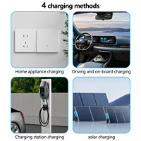 Générateur Solaire Électrique Portable 10240Wh, Centrale Électrique 5000W avec Lampe Torche pour Système Énergétique Extérieur, Domestique et Alimentation Automobile
