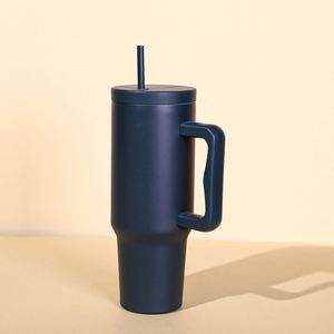 Gobelet de voyage isotherme H4.0 avec poignée, 40 oz, double paroi, couvercle, paille, antidérapant, couleur personnalisée OEM - Product Image 2