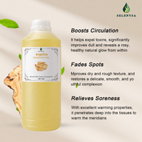 Huile de massage naturelle à l'angélique en gros, biologique et pure, pour l'hydratation et les soins corporels