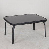 Ensemble de mobilier de jardin en acier tressé pour l'extérieur, canapé et fauteuils de patio imperméables, 4 places, démontable (KD), idéal pour entrepôt et bureau