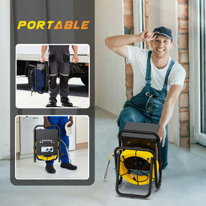 50M macchina fotografica di controllo del tubo di fogna WithKeyboard + Meter contatore DVR 16GB scheda Video 23mm endoscopio fotocamera 7 "obiettivo del tubo dello schermo - Product Image 6