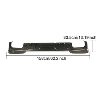 Diffuseur arrière en fibre de carbone humide VANTWO pour BMW X3 G01 G08 M-Sport 2018-2021