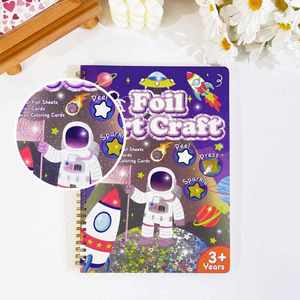 Libro de Pegatinas, Tarjetas para Colorear de Moda, Princesas, Animales, Astronautas, Temática Navideña, Manualidades con Papel Láser y Láminas - Product Image 6