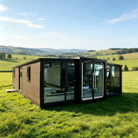 Maison préfabriquée de luxe de 30 pieds, trois chambres, villa modulaire spacieuse, maison familiale portable, maison conteneur extensible