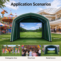 Tente gonflable personnalisée pour simulateur de golf en tissu Oxford, abri publicitaire, stand d'exposition pour événements, promotion extérieure