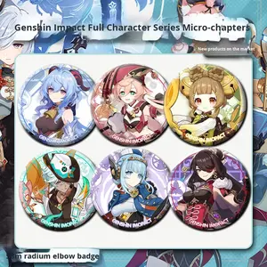 Broche Redondo de Metal para Cosplay, Diseño de Anime, Funi Nana Hu Tao Klee Gouzi, Regalo - Product Image 3