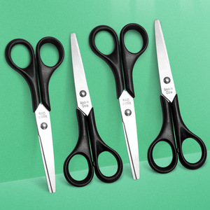 Stainless Steel Office Scissors Black Handle Household Craft Scissors For Unpacking Express Parcels And Students Use Made In - Product Image 1