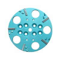 Plaque de meulage diamantée PCD de 250 mm pour la préparation des surfaces en colle époxy, disque abrasif pour meuleuse à tête unique