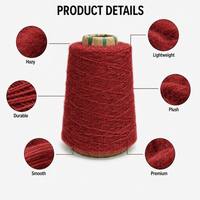 Cost Effective Stock Blended Fancy Yarn 1/14Nm Recycled Polyester Polyester Knitwear Factory Bulk Order Baihua Velvet Dyed