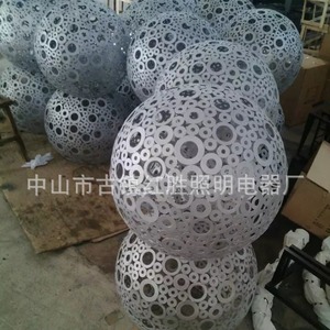 Aluminum Alloy Hollow Sphere <b>Landscape</b> <b>Light</b> Ip65 Multi Color Motif <b>Lights</b> - Product Image 5