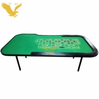 Table de roulette de casino illimitée de luxe YH Gaming pour 6/8/10 personnes avec pieds pliants pour le divertissement