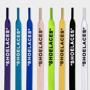Lacets plats de haute qualité HF pour baskets, largeur 8 mm, longueur 120-160 cm, 20 couleurs imprimées sur polyester fin - Product Image 1