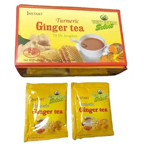 Fournisseur d'usine de thé instantané au gingembre avec citron à la menthe avec boisson au curcuma avec fournisseur de moringa