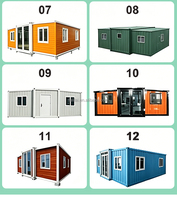 Casa Contenedor Prefabricada Expandible Personalizada de 20 y 40 pies, Económica, con 2, 3, 4 o 5 Dormitorios, Precio de Casa Prefabricada Plegable, Casa Modular