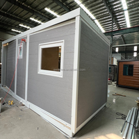 Maison de villégiature préfabriquée en acier galvanisé, 20, 30 ou 40 pieds, 2 ou 3 chambres, à énergie solaire